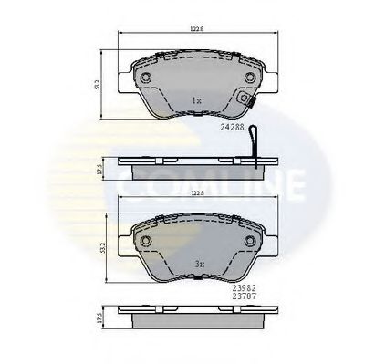 Тормозные колодки COMLINE CBP31594