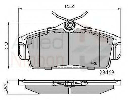 Тормозные колодки COMLINE ADB0740