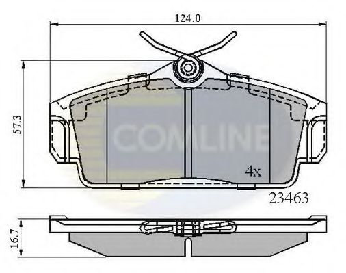 Тормозные колодки COMLINE CBP0740