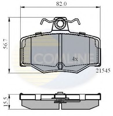 Тормозные колодки COMLINE CBP0878