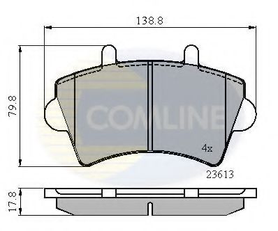 Тормозные колодки COMLINE CBP01035