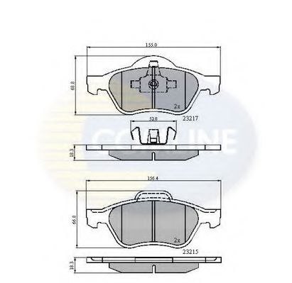 Тормозные колодки COMLINE CBP01115