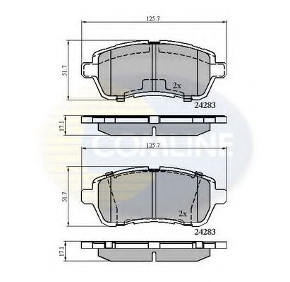Тормозные колодки COMLINE CBP01618