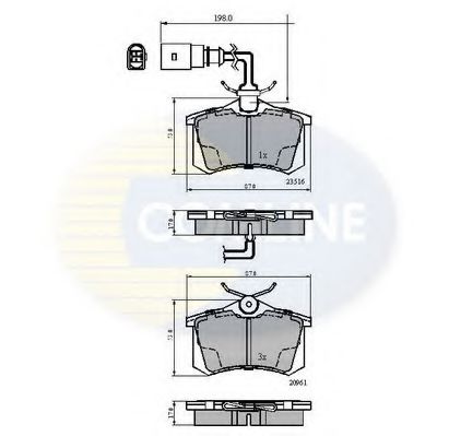 Тормозные колодки COMLINE CBP1797