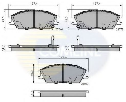 Тормозные колодки COMLINE CBP3253