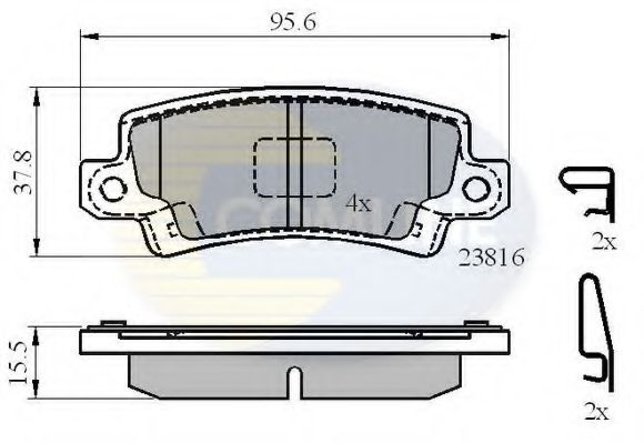 Тормозные колодки COMLINE CBP3942