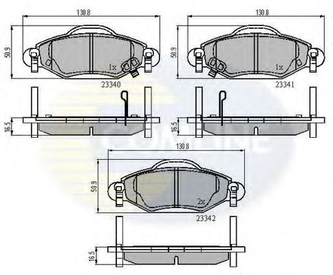 Тормозные колодки COMLINE CBP31152