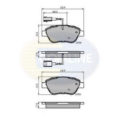 Тормозные колодки COMLINE CBP12047