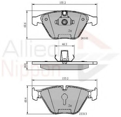 Тормозные колодки COMLINE ADB02100