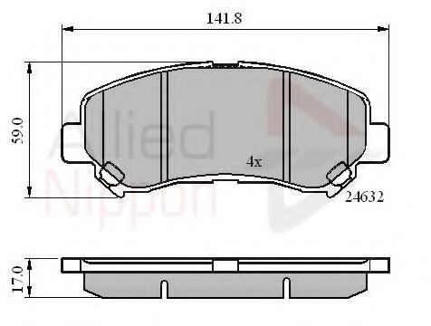 Тормозные колодки COMLINE ADB01577