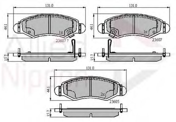 Тормозные колодки COMLINE ADB31297