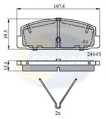 Тормозные колодки COMLINE CBP0986