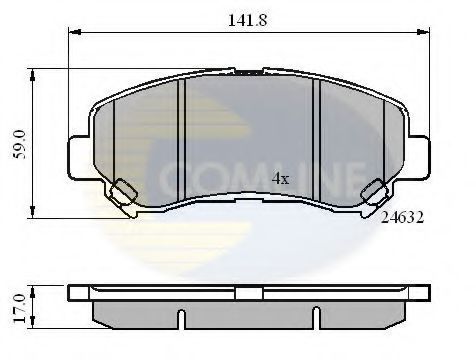 Тормозные колодки COMLINE CBP01577