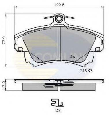 Тормозные колодки COMLINE CBP3813