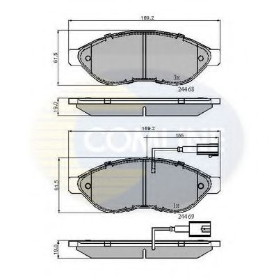 Тормозные колодки COMLINE CBP11589