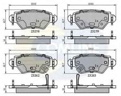 Тормозные колодки COMLINE CBP31504