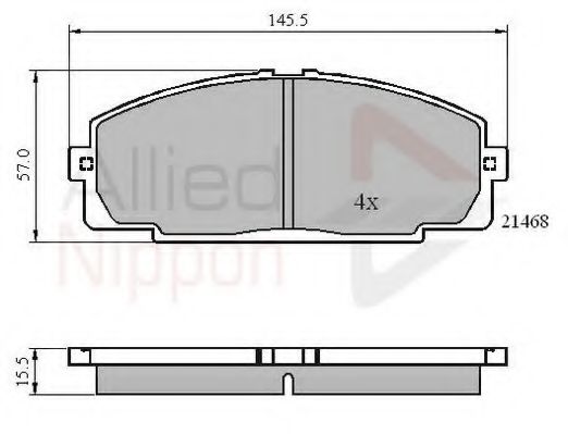 Тормозные колодки COMLINE ADB0459