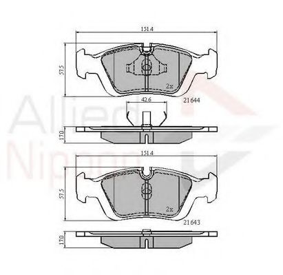 Тормозные колодки COMLINE ADB0513