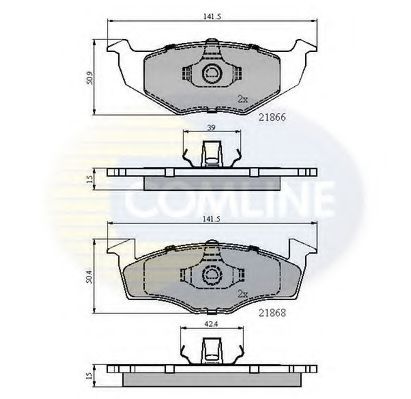 Тормозные колодки COMLINE CBP0180