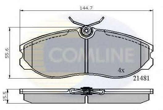 Тормозные колодки COMLINE CBP0447