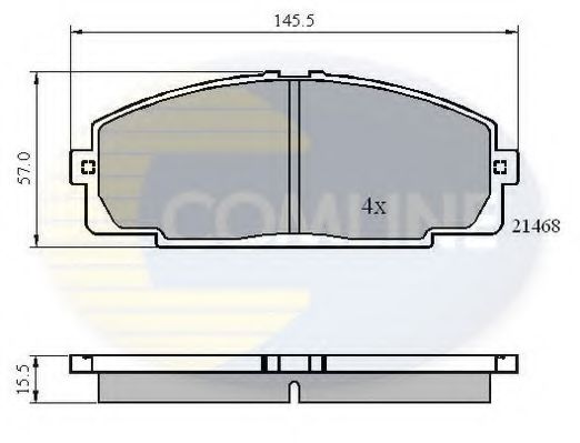 Тормозные колодки COMLINE CBP0459