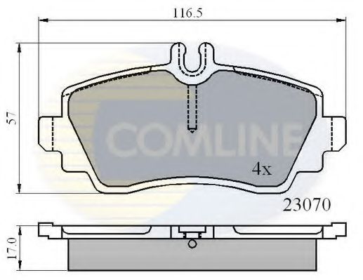 Тормозные колодки COMLINE CBP0748