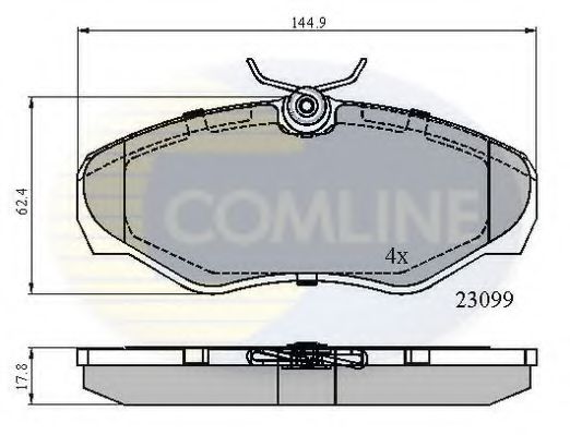 Тормозные колодки COMLINE CBP01127