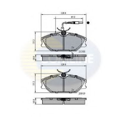 Тормозные колодки COMLINE CBP1526