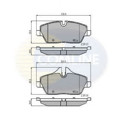 Тормозные колодки COMLINE CBP01531