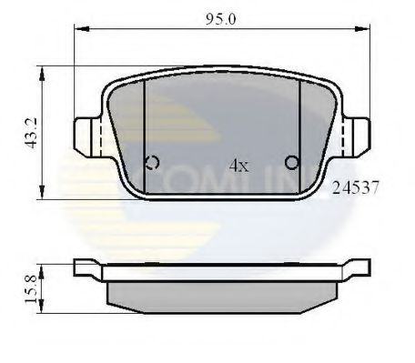 Тормозные колодки COMLINE CBP01610
