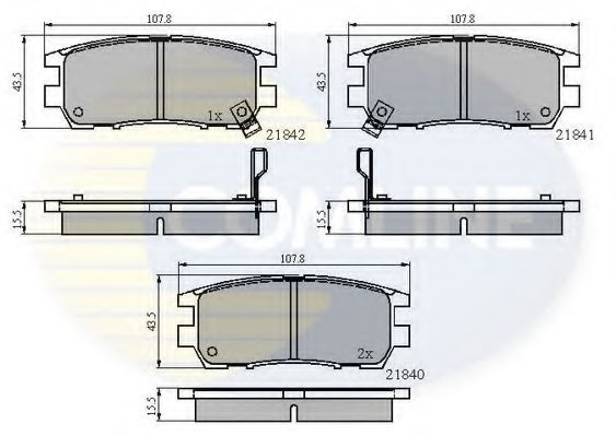 Тормозные колодки COMLINE CBP3233