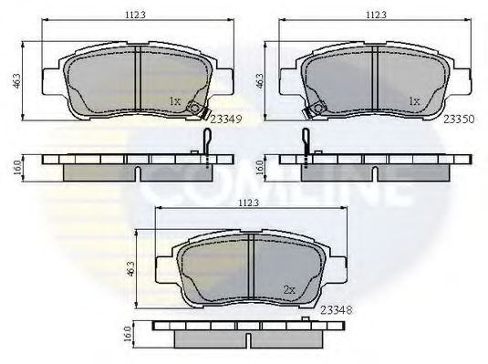 Тормозные колодки COMLINE CBP3582