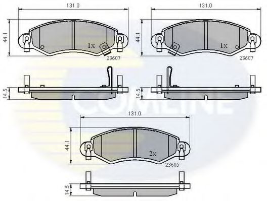Гальмівні колодки COMLINE CBP3893
