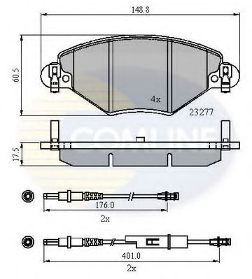 Тормозные колодки COMLINE CBP21120