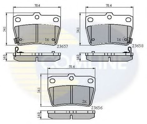Тормозные колодки COMLINE CBP31134