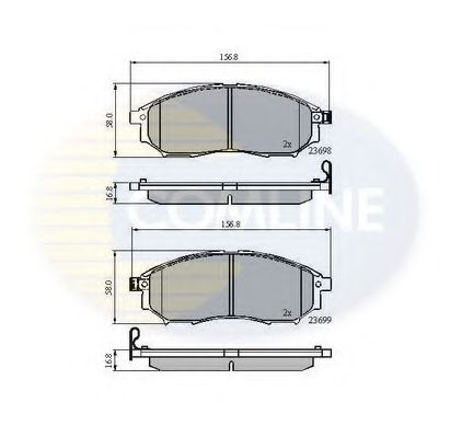 Тормозные колодки COMLINE CBP31524