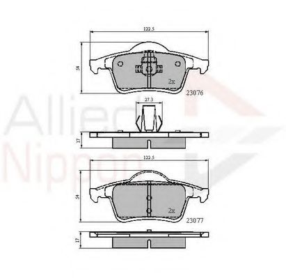 Тормозные колодки COMLINE ADB0729