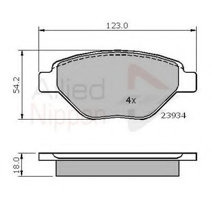 Тормозные колодки COMLINE ADB01159