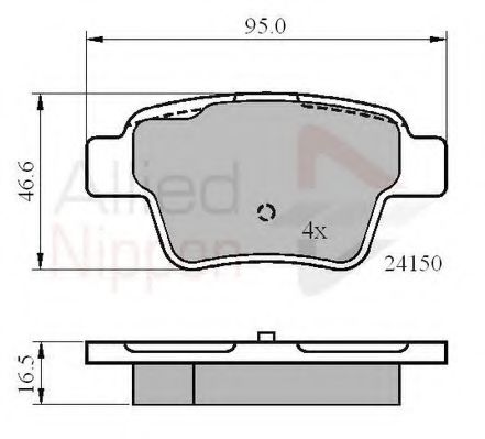 Тормозные колодки COMLINE ADB01658