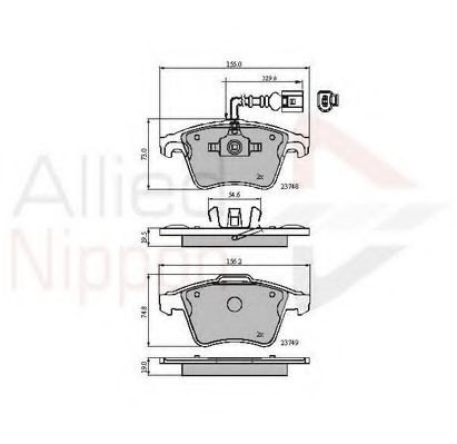 Гальмівні колодки COMLINE ADB11311