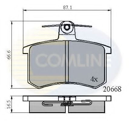 Тормозные колодки COMLINE CBP0558