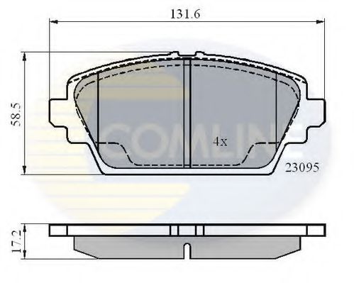 Тормозные колодки COMLINE CBP0802