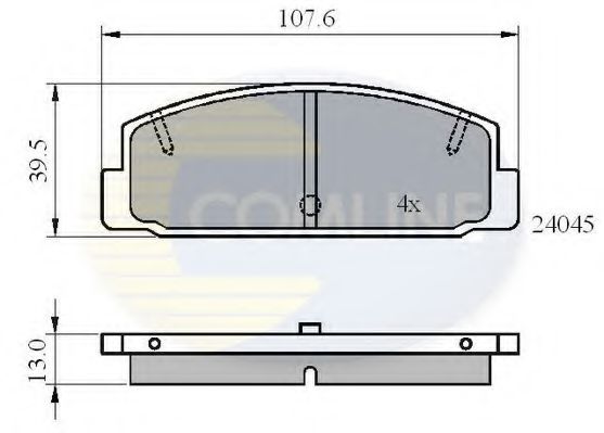 Тормозные колодки COMLINE CBP0819