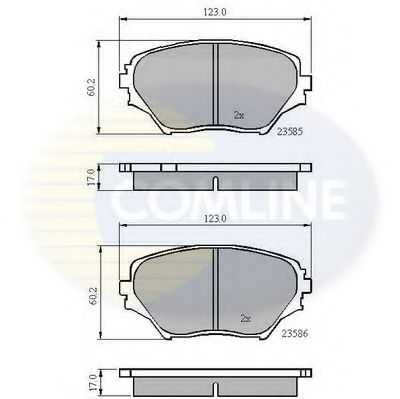 Тормозные колодки COMLINE CBP0944
