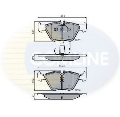 Тормозные колодки COMLINE CBP01010