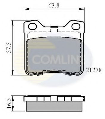 Тормозные колодки COMLINE CBP01060