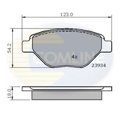 Тормозные колодки COMLINE CBP01159