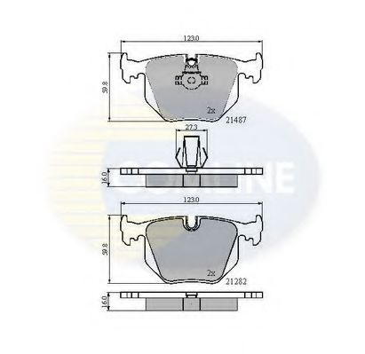 Тормозные колодки COMLINE CBP01547
