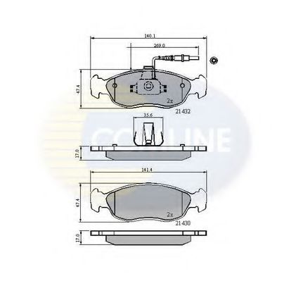 Тормозные колодки COMLINE CBP1570
