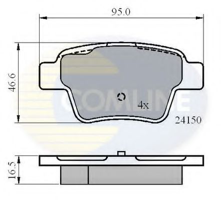 Тормозные колодки COMLINE CBP01658